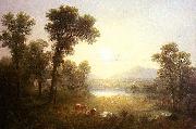 Lake Scene in the Mountains Asher Brown Durand